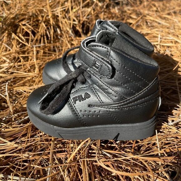Fila black high tops- toddler size 7 - Picture 4 of 5